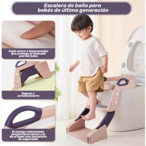 Escalera de baño para niña